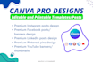 do canva pro graphic design or premium canva instagram post design unique