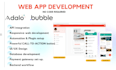 build bubble app, flutter, flutterflow, glide, airtable, adalo, bubble io, mvp