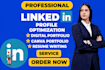 write resume and optimize linkedin profile