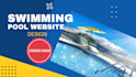 build a swimming pool service website, pool construction website design