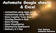 automate google sheets, excel using apps script and vba