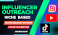 do expert influencer research for your targeted niche