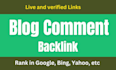create blog comments backlinks for rank in google bing yahoo etc