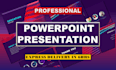 design modern and business powerpoint presentation and slides