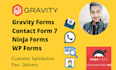 fix or design wordpress contact form 7 and gravity form