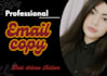 write professional email copywriting to boost your  business