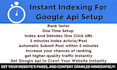 setup instant google indexing API for the wordpress