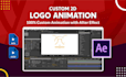 create professional custom 2d logo animation intro for business