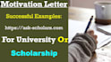write your motivation letter
