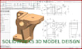 do custom 3d model design in solidworks