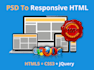 convert design to responsive HTML with bootstrap 5