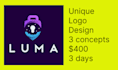 design a creative and unique logo and brand identity