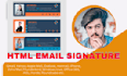 create html email signature clickable email signature