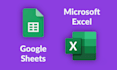 do your google sheets or excel work professionally and fast
