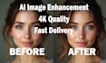 enhance photo quality, increase image resolution, and upscale to 4k