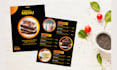 design food menu, restaurant menu, menu board, menu card