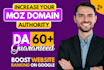 increase moz da domain authority 60 plus with high authority seo backlinks