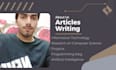 write articles of technology and  computer science projects