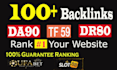 create 100 high da70 white hat SEO dofollow profile backlinks