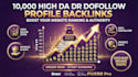 create 1000 high da70 white hat SEO dofollow profile backlinks