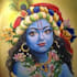 paint a portrait of lord krishna