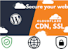 setup cloudflare, CDN, SSL, for your wordpress or website