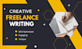 be your professional freelance writer