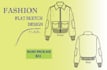 create professional fashion tech pack and technical drawing
