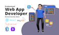 build web application using react js, tailwindcss with laravel