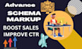 add schema markup, rich snippets, and data structure