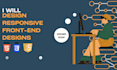 design responsive front end website by html css js bootstrap
