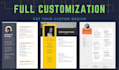 design professional resume CV templates using HTML and CSS
