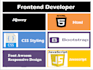 do frontend developer using HTML tailwind and bootstrap