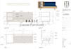 draft blue print furniture in 2d autocad