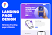 create high converting landing page or website design