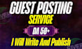 do seo guest post and high da guest post with do follow backlinks