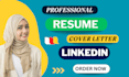 write resume and cover letter and ats resume writing linkedin