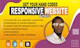 create a responsive website using HTML,CSS, and javascript