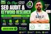 deliver your semrush keyword research and SEO audit report in just 24 hours