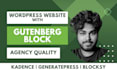 build a fast wordpress website with kadence gutenberg blocks