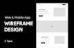 sketch and design wireframe for website and mobile app