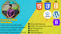 be your frontend web designer using html css js bootstrap