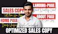 write high converting optimized sales copy, sales page copywriting