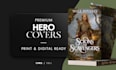 craft premium hero book covers featuring stunning characters