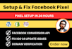 setup facebook conversion api, fb pixel and fix ios 14 update issues