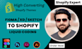 convert figma sketch to shopify and custom theme from psd, xi, ai