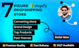 build branded 7 figure shopify dropshipping store or shopify website