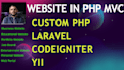 develop website in PHP mvc