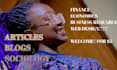 do articles, blogs, business management and sociology
