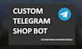 create a telegram shop fully automatic